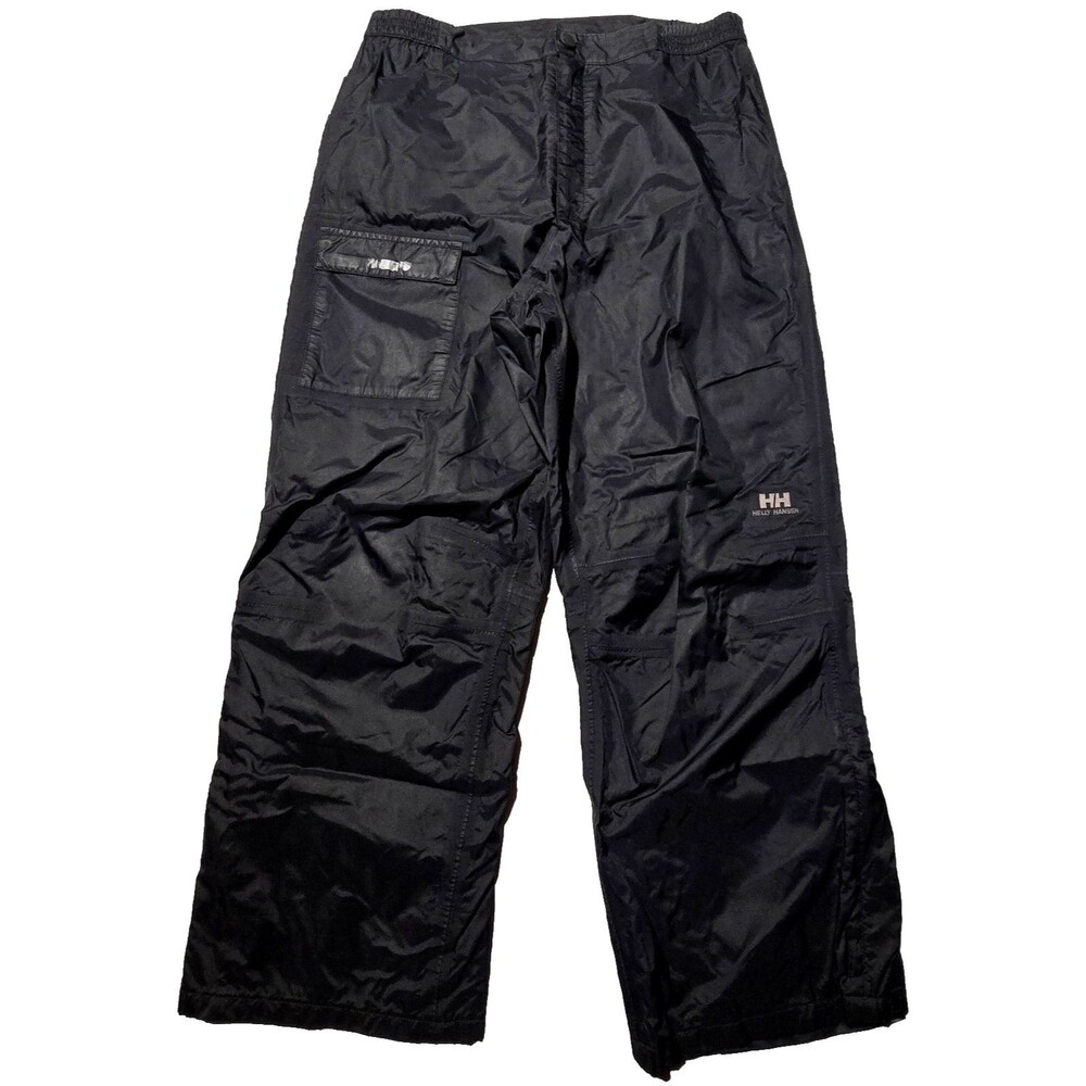Helly Hansen Snow Ski Pants Women L Black HH Tech Packable Waterproof 27" Inseam